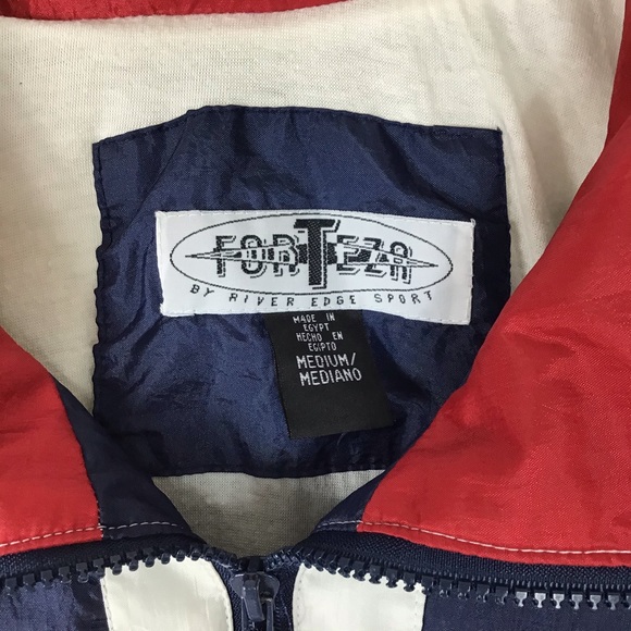 Vtg 90s windbreaker track jacket Forteza color M - Picture 5 of 6